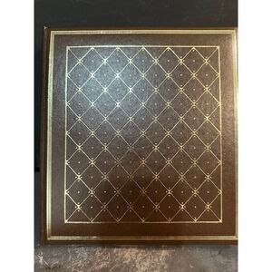 CR Gibson Libromount Heritage Photo Album Brown Gold Lattice Library Bound D22c6